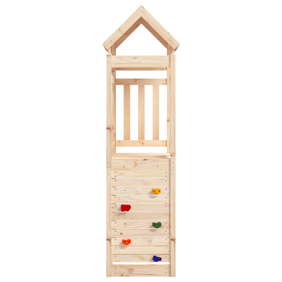 Igraći Toranj Smeđa 53 x 110,5 x 214 cm Čvrsto borovo drvo