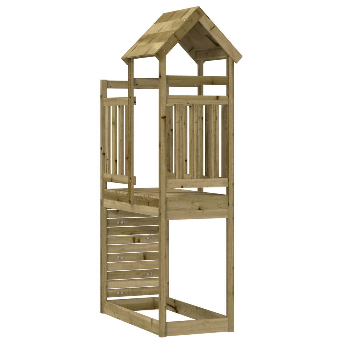 Igraći Toranj Smeđa Solidno Impregnirano Drvo 53 x 110,5 x 214 cm