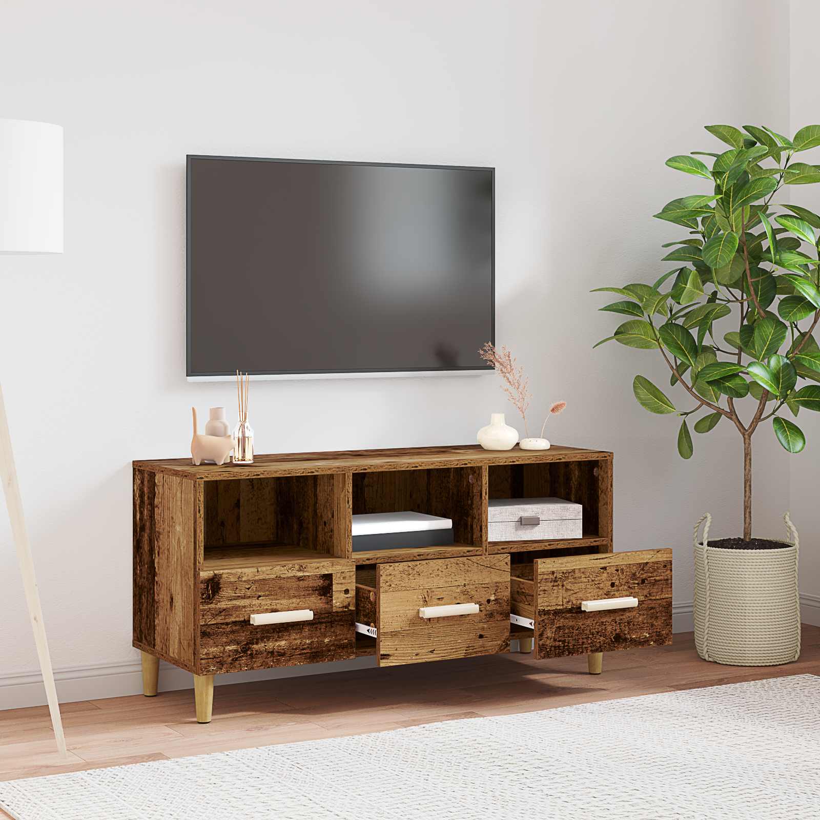 TV ormar Staro drvo 102 x 36 x 50 cm Konstruirano drvo