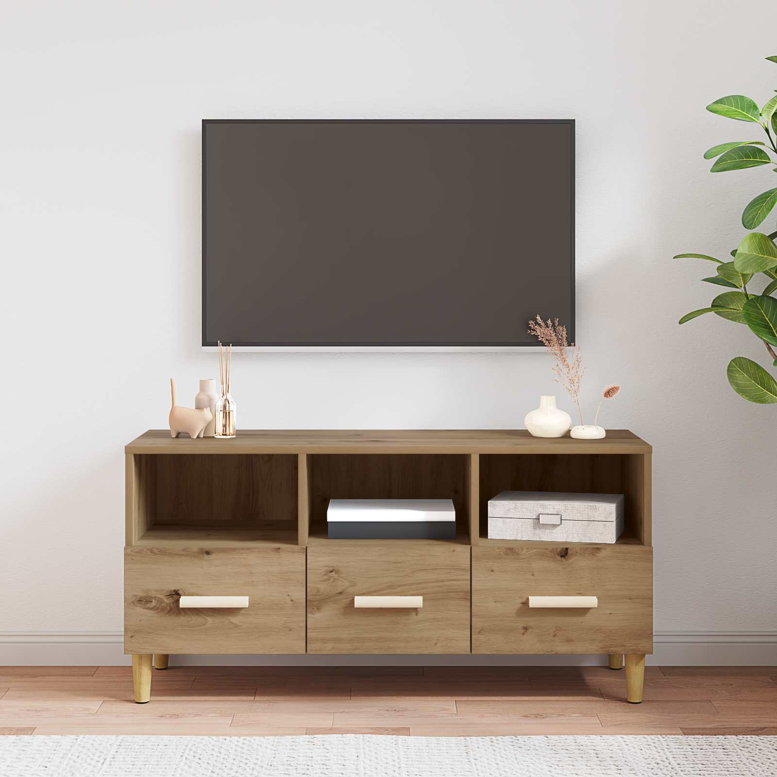 TV ormar s ladicama Umjetnička hrastovina 102 x 36 x 50 cm