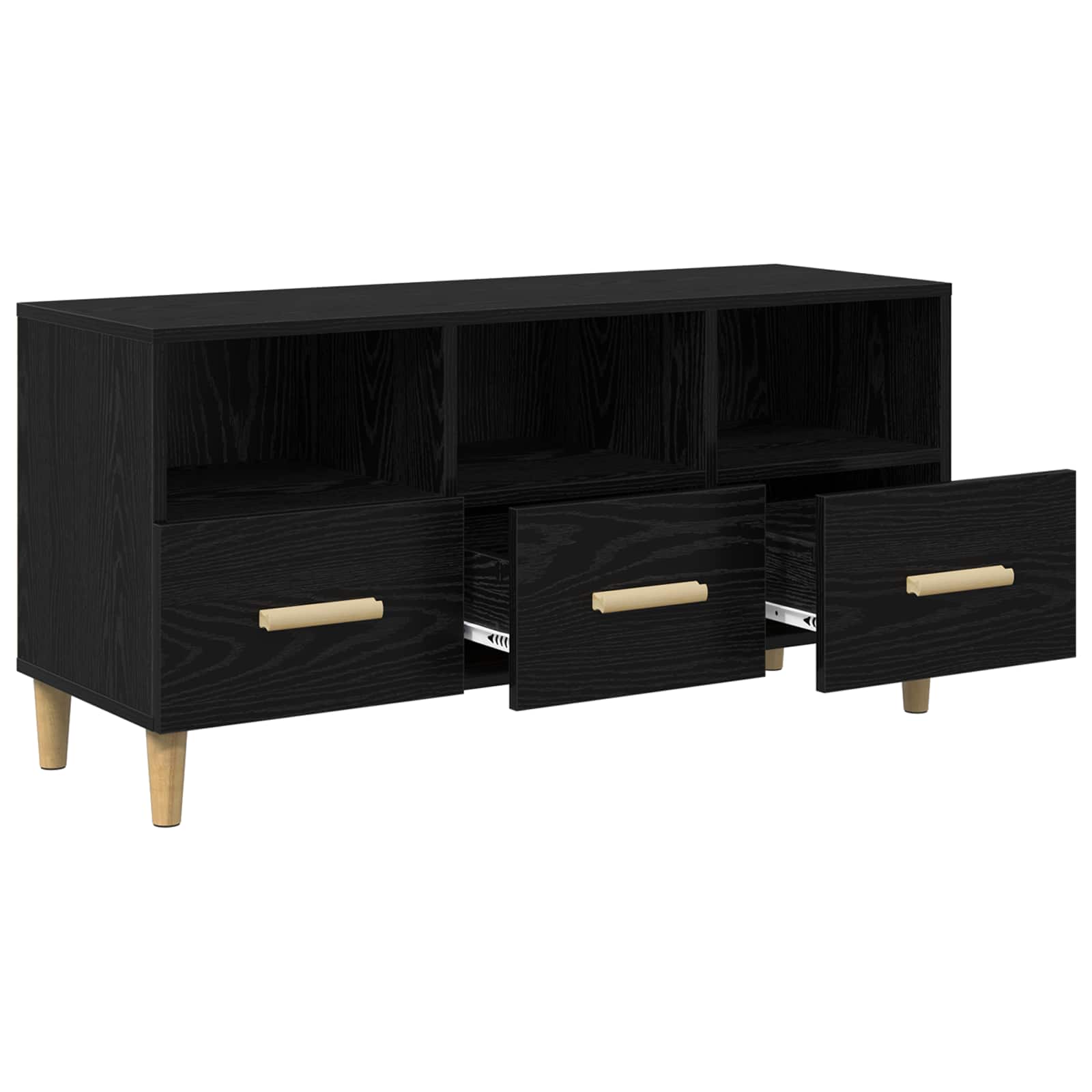 TV ormar Crni hrast 102 x 36 x 50 cm Konstruirano drvo
