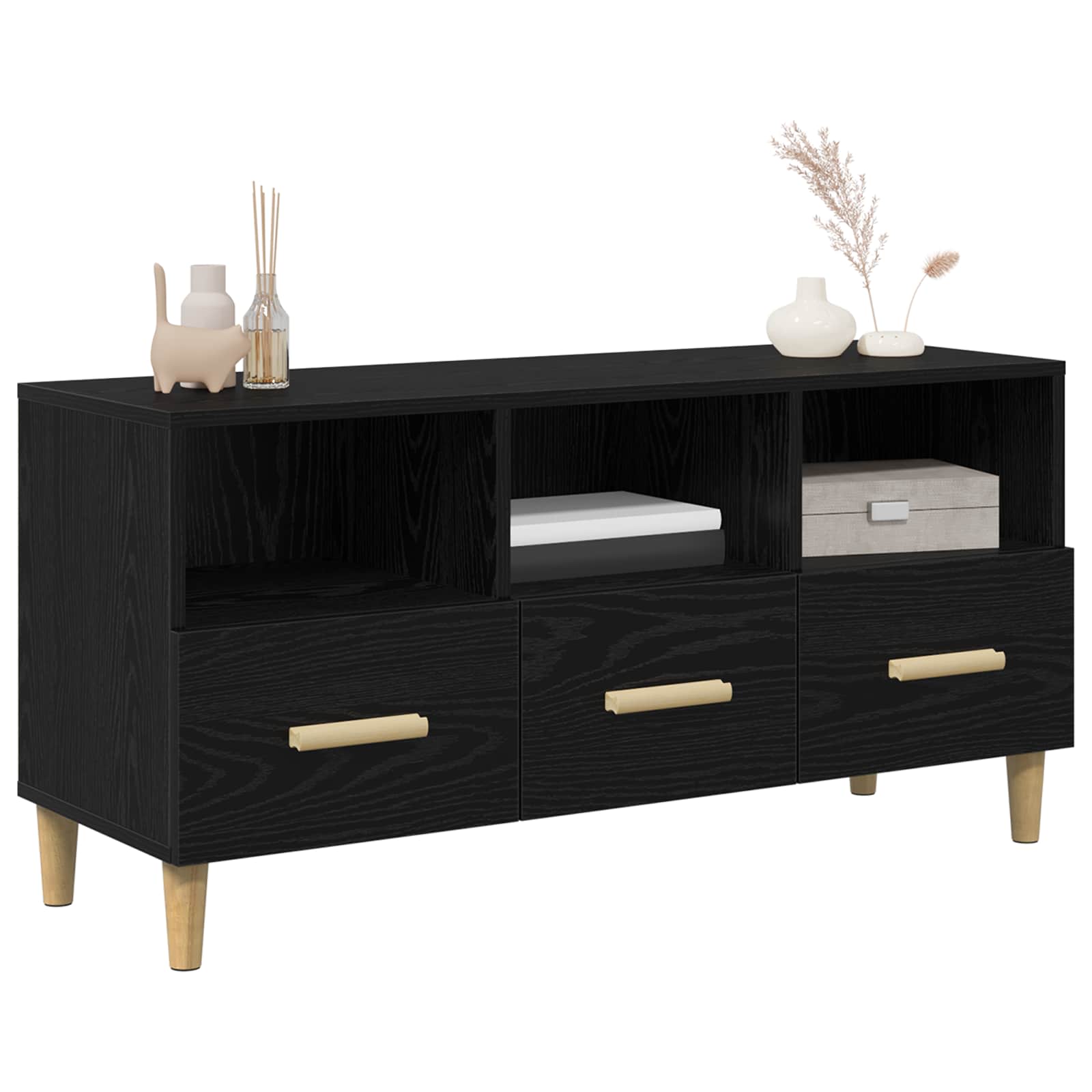 TV ormar Crni hrast 102 x 36 x 50 cm Konstruirano drvo