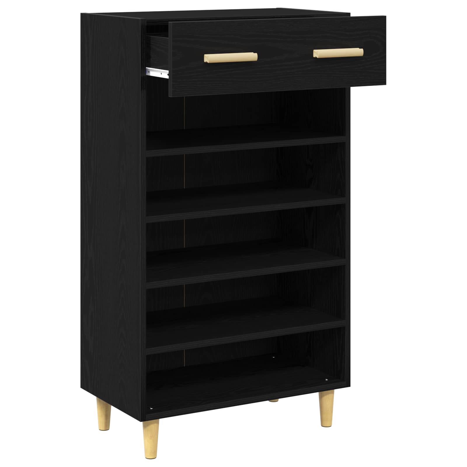 Ormar za cipele Crni hrast 60 x 35 x 105 cm Konstruirano drvo