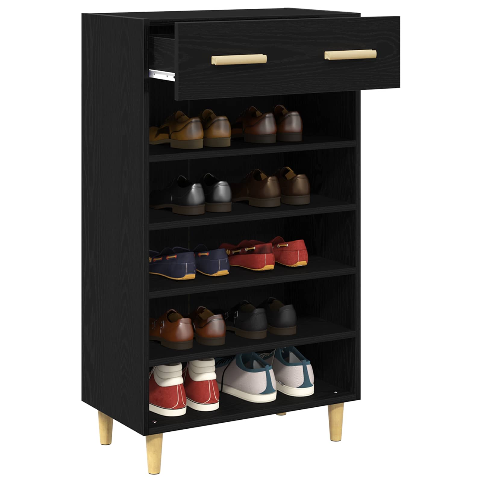 Ormar za cipele Crni hrast 60 x 35 x 105 cm Konstruirano drvo