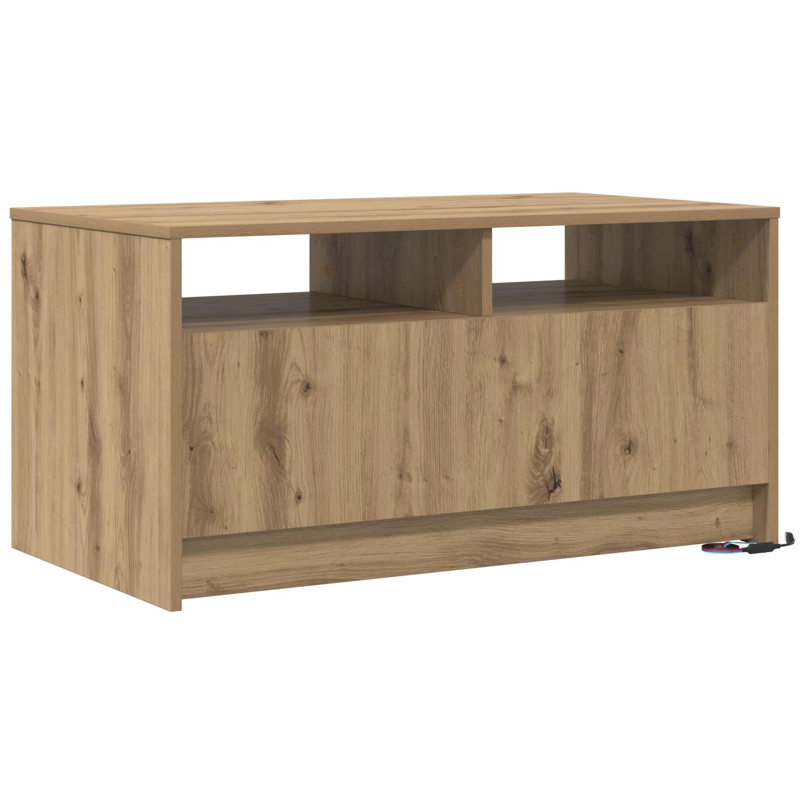 Kava Stol S LED lampica Umjetnička hrastovina 90 x 50 x 45 cm