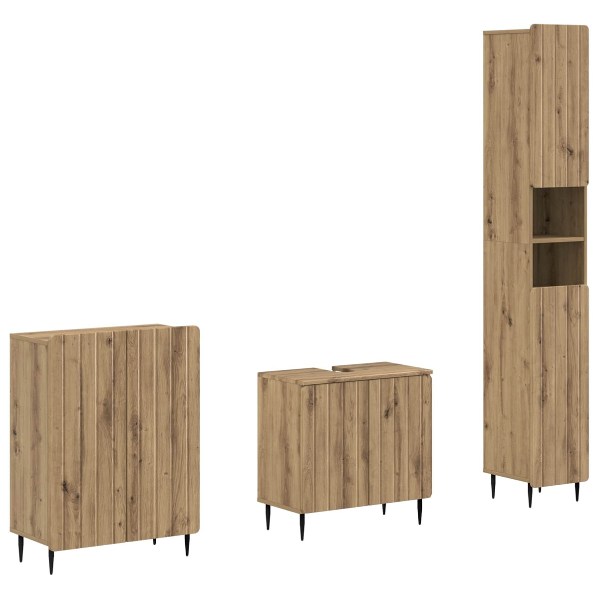Set za kupaonicu od 3 dijela ZWOLLE Hrast artisan