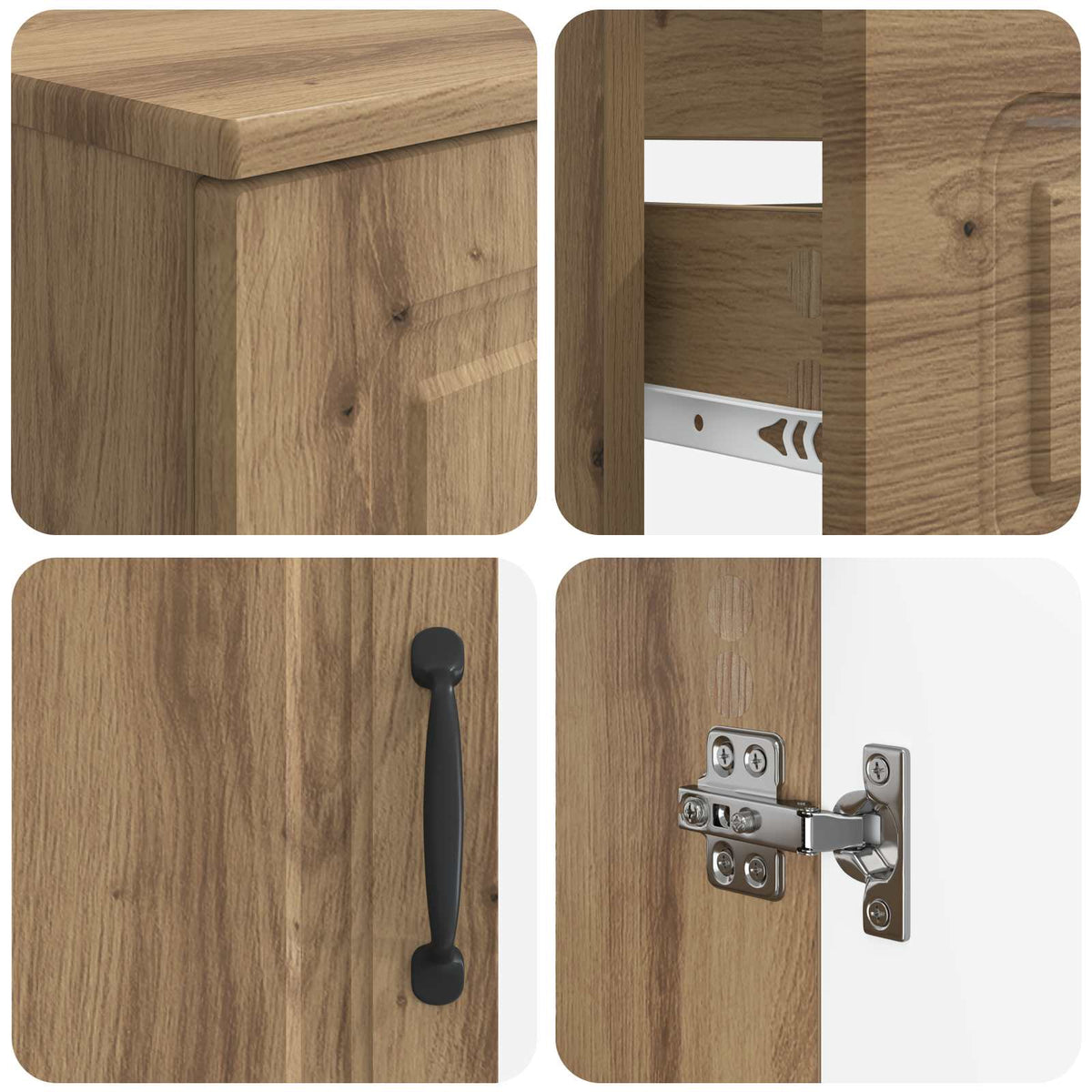 Set kupaonskih ormara od 2 dijela UTRECHT Hrast artisan