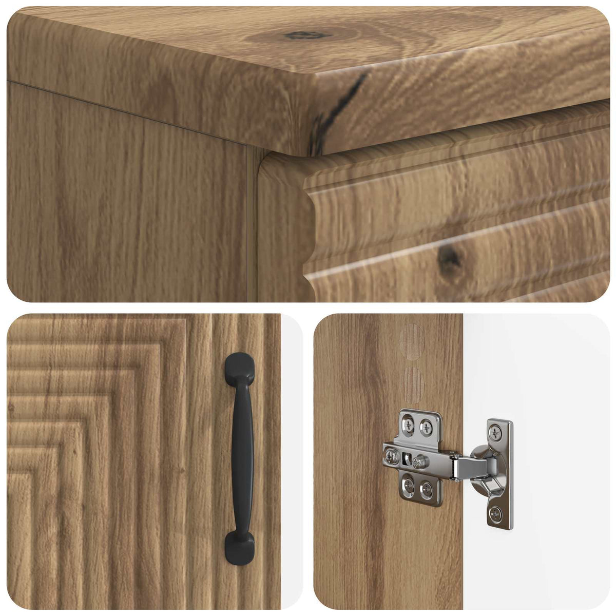Set kupaonskih ormara od 2 dijela HAARLEM Hrast artisan