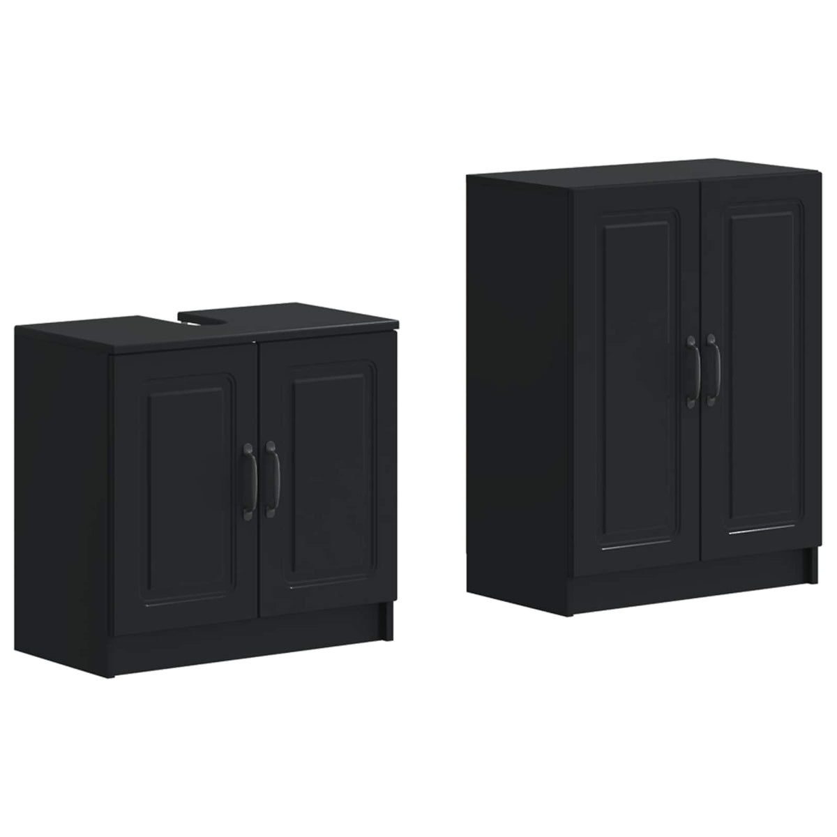 Set kupaonskih ormara od 2 dijela UTRECHT Crna