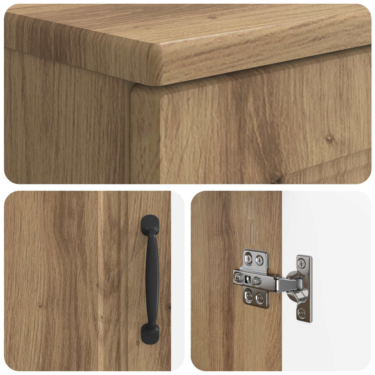 Set kupaonskih ormara od 2 dijela UTRECHT Hrast artisan