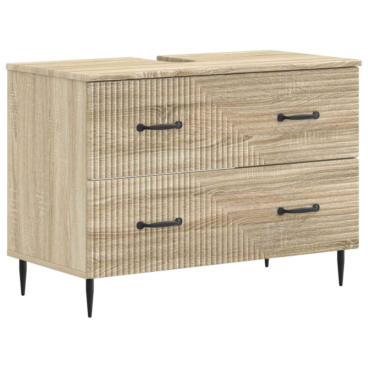 Set kupaonskih ormara od 2 dijela HAARLEM Hrast sonoma
