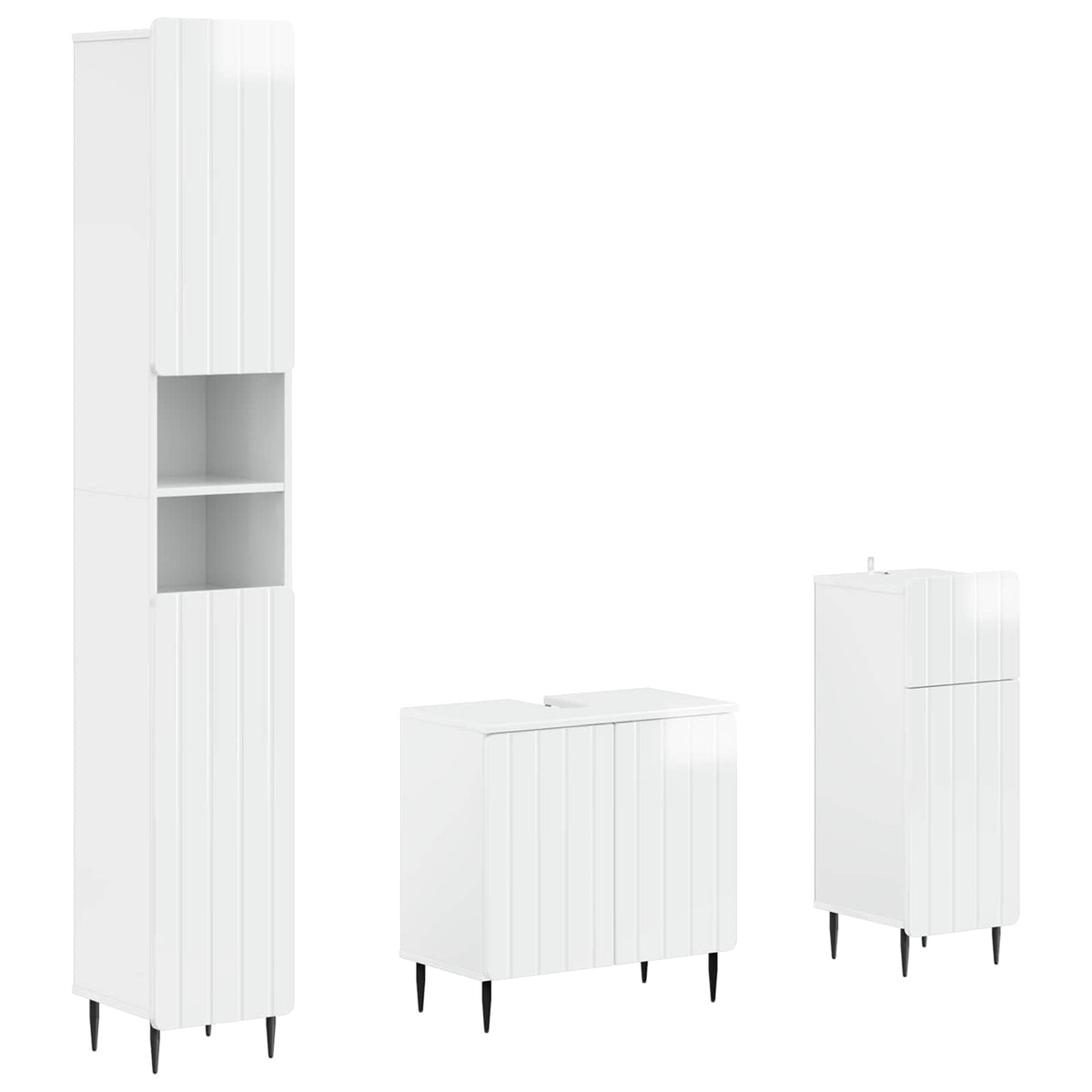 Set za kupaonicu od 3 dijela ZWOLLE Konstruirano drvo