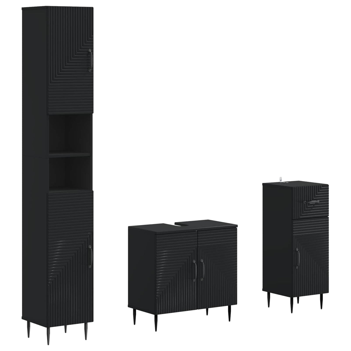 Set za kupaonicu od 3 dijela HAARLEM Konstruirano drvo