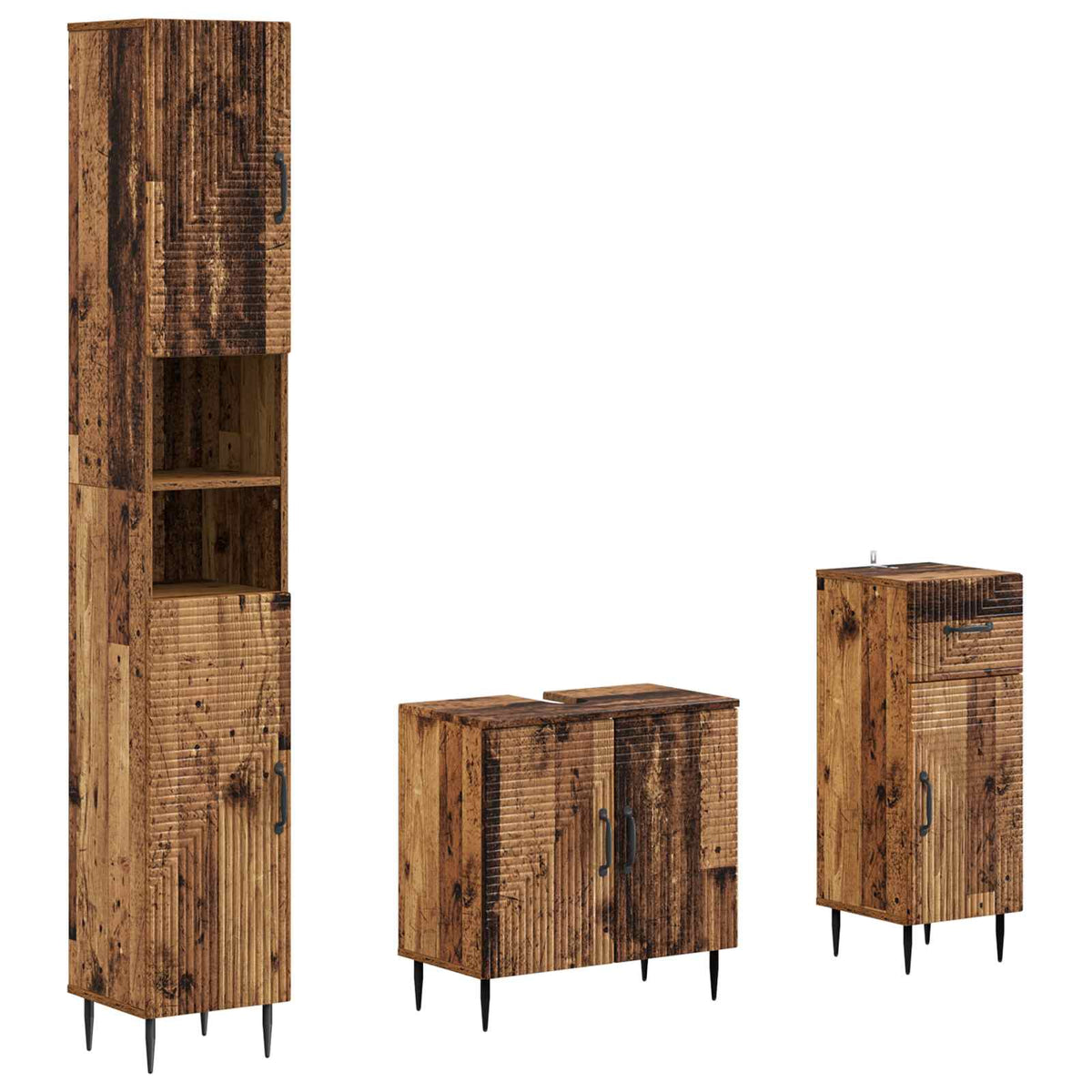 Set za kupaonicu od 3 dijela HAARLEM Konstruirano drvo