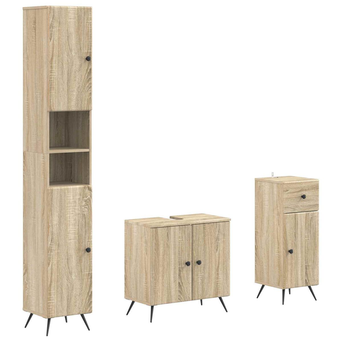 Set za kupaonicu od 3 dijela BREDA Konstruirano drvo
