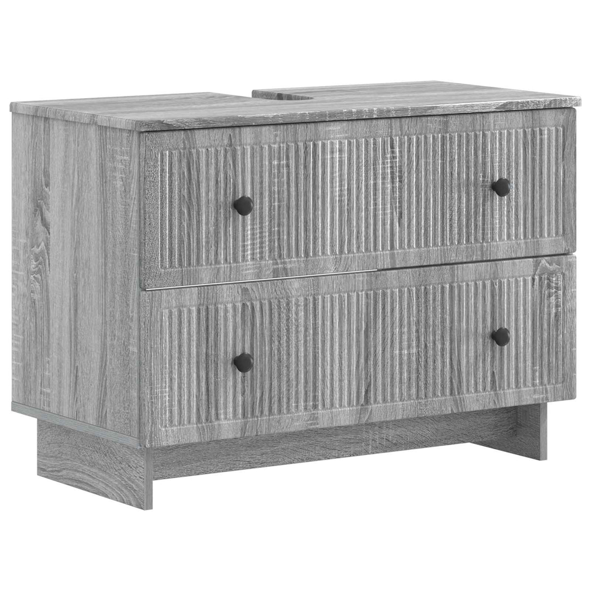 Set kupaonskih ormara od 4 dijela EDE Siva Sonoma