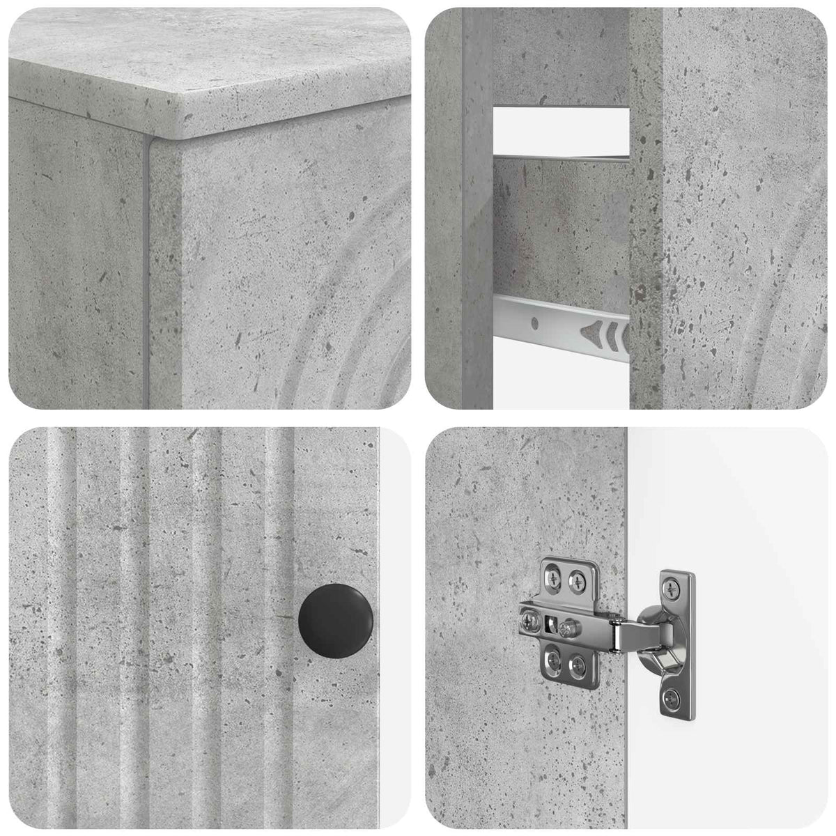 Set kupaonskih ormara od 4 dijela ALKMAAR Betonska siva