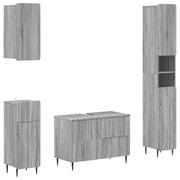 Set kupaonskih ormara od 4 dijela ZWOLLE Siva Sonoma
