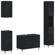 Set kupaonskih ormara od 4 dijela HAARLEM Crna