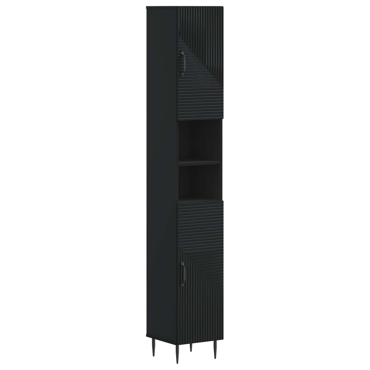 Set kupaonskih ormara od 4 dijela HAARLEM Crna