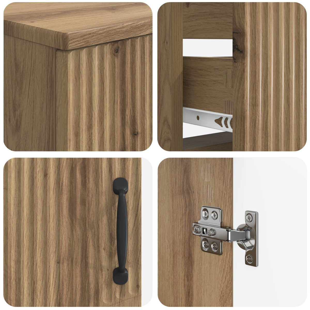 Set kupaonskih ormara od 4 dijela HOORN Hrast artisan