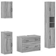 Set kupaonskih ormara od 4 dijela UTRECHT Siva Sonoma