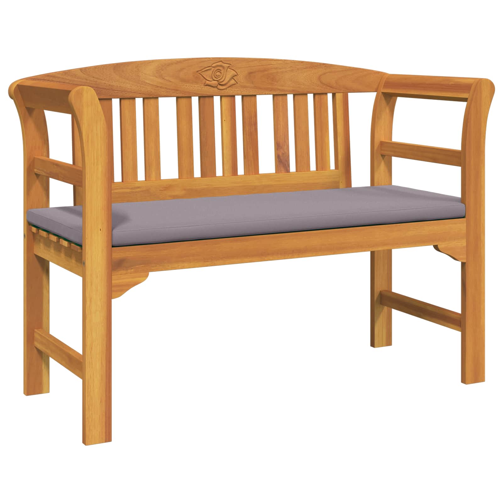Set za odmaranje u vrtu s jastukom 4 pcs Čvrsto drvo akacije