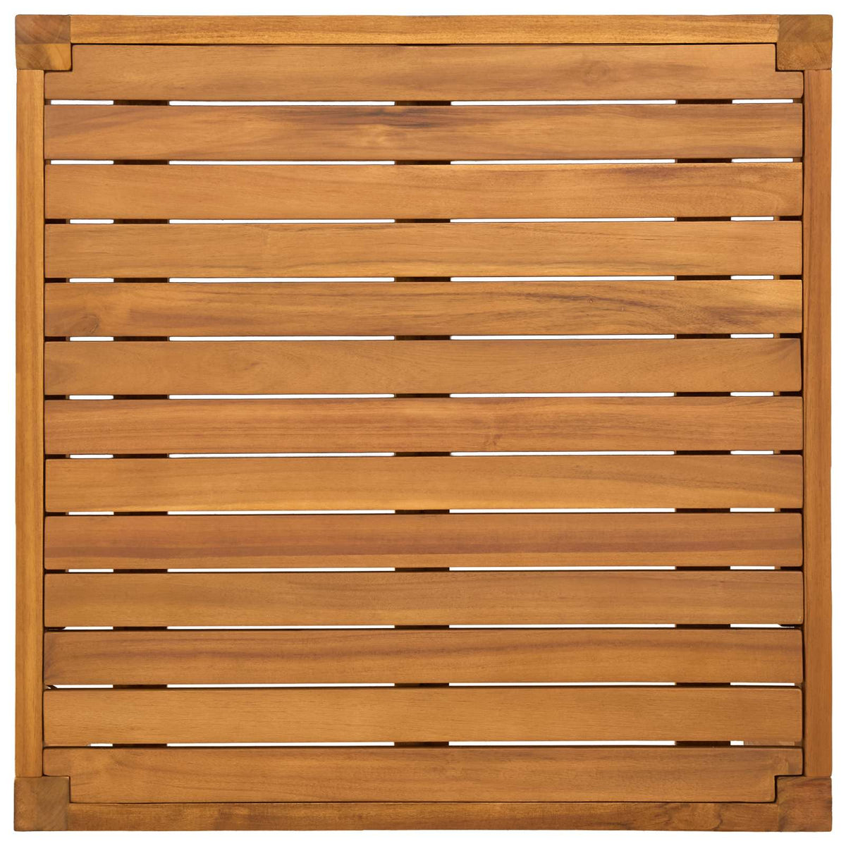 Stol za vrt Čvrsto drvo akacije Prirodna 60 x 60 x 30 cm