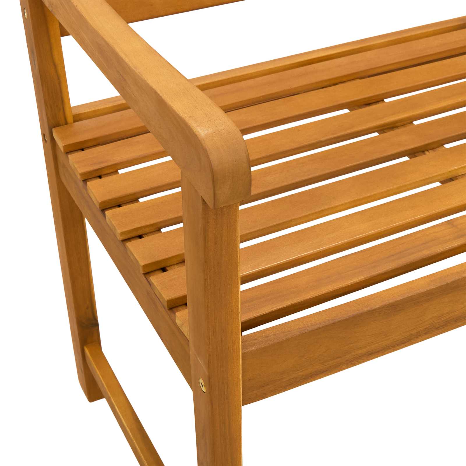Vanjska klupa Prirodna 110 x 55,5 x 90 cm Čvrsto drvo akacije