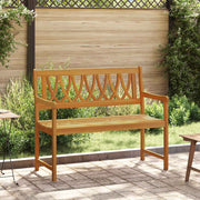 Vanjska klupa Prirodna 110 x 55,5 x 90 cm Čvrsto drvo akacije