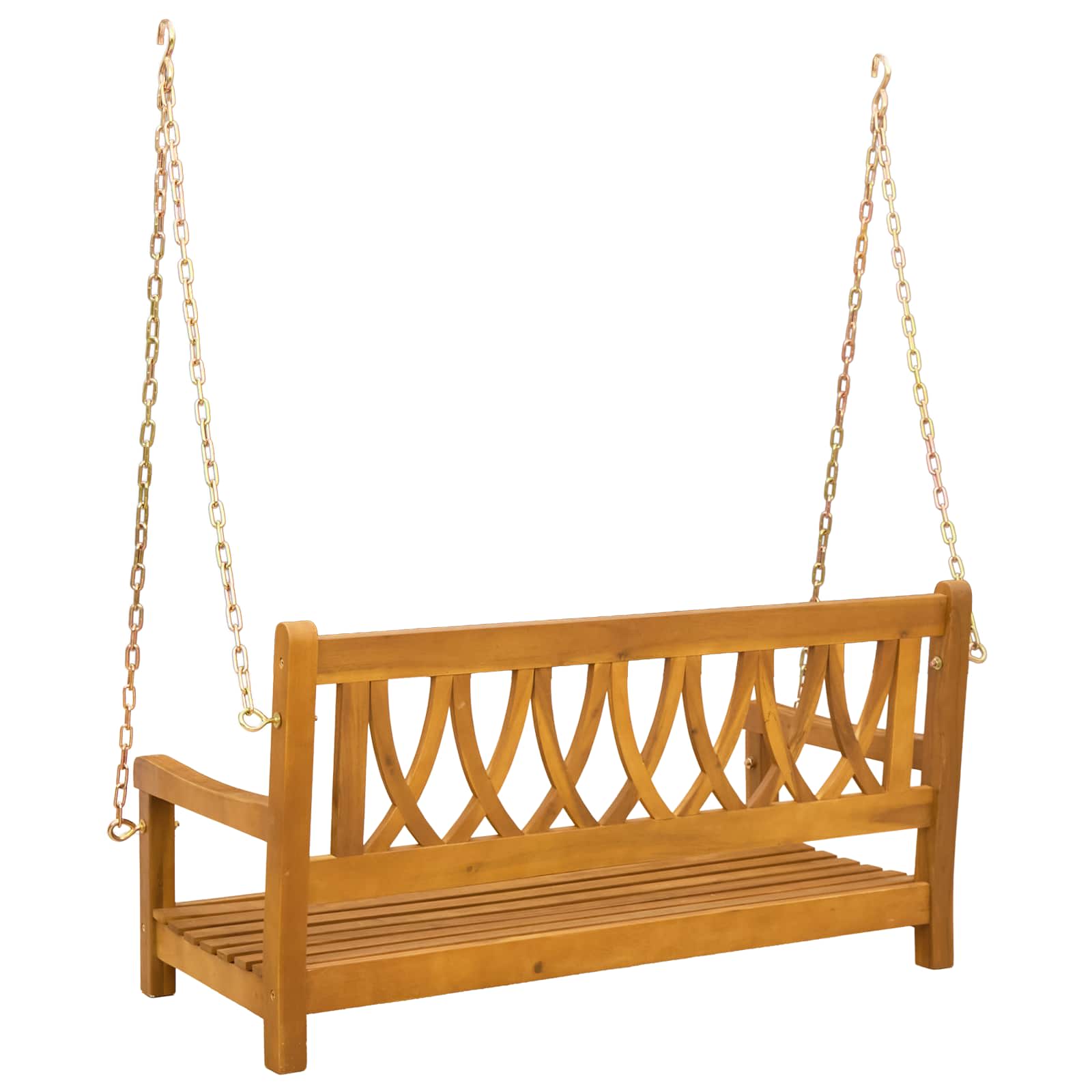 Ljulska klupa za vrt Prirodna 110 x 56 x 58 cm