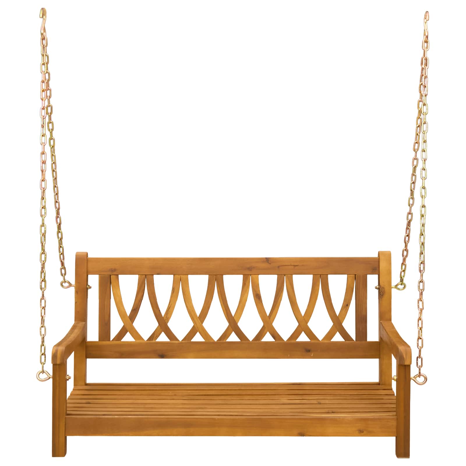 Ljulska klupa za vrt Prirodna 110 x 56 x 58 cm