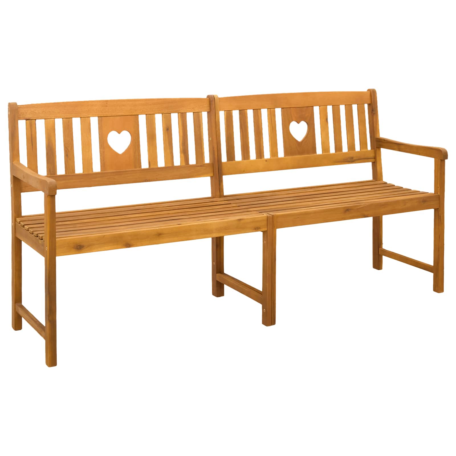 Vanjska klupa Prirodna 180 x 55,5 x 90 cm Čvrsto drvo akacije