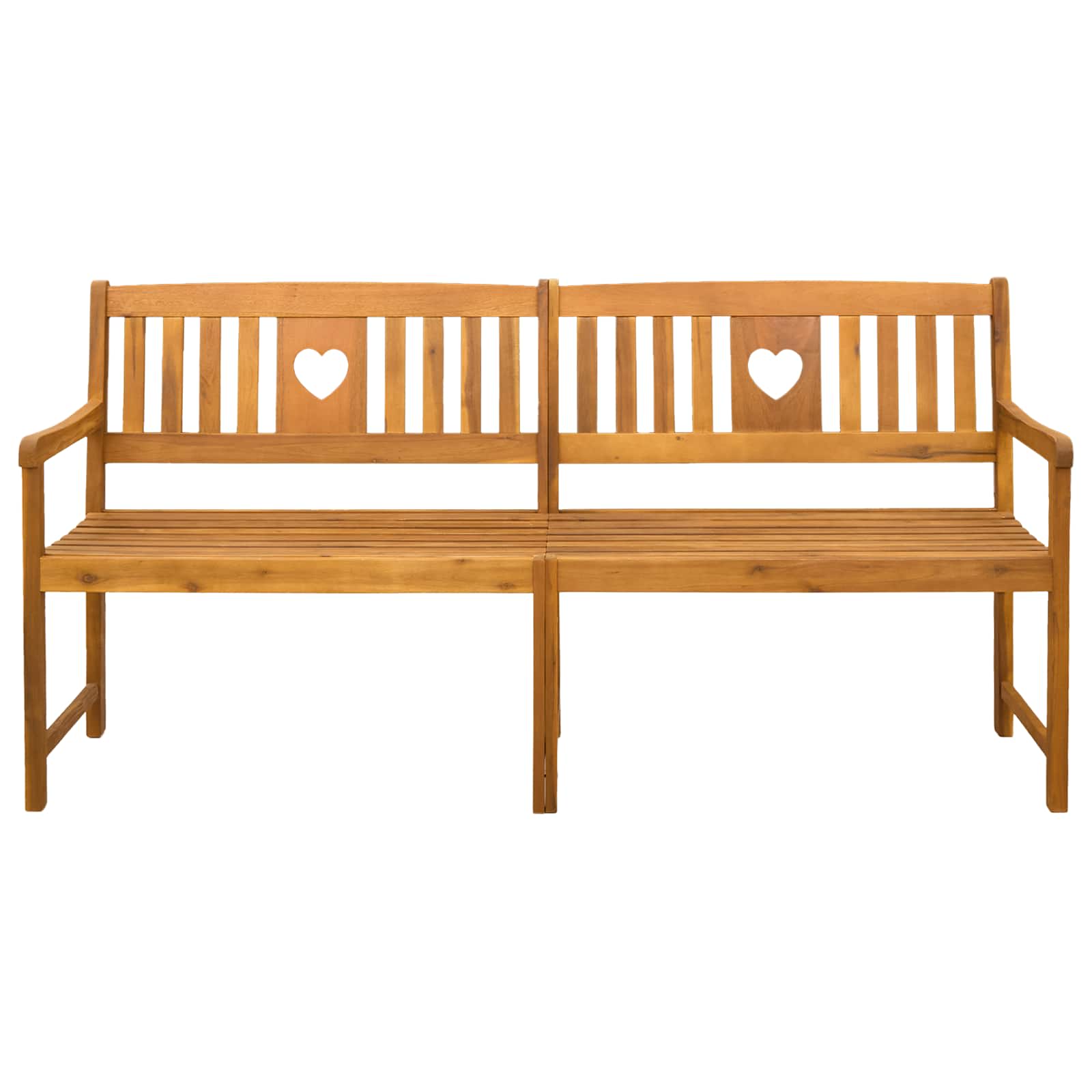 Vanjska klupa Prirodna 180 x 55,5 x 90 cm Čvrsto drvo akacije