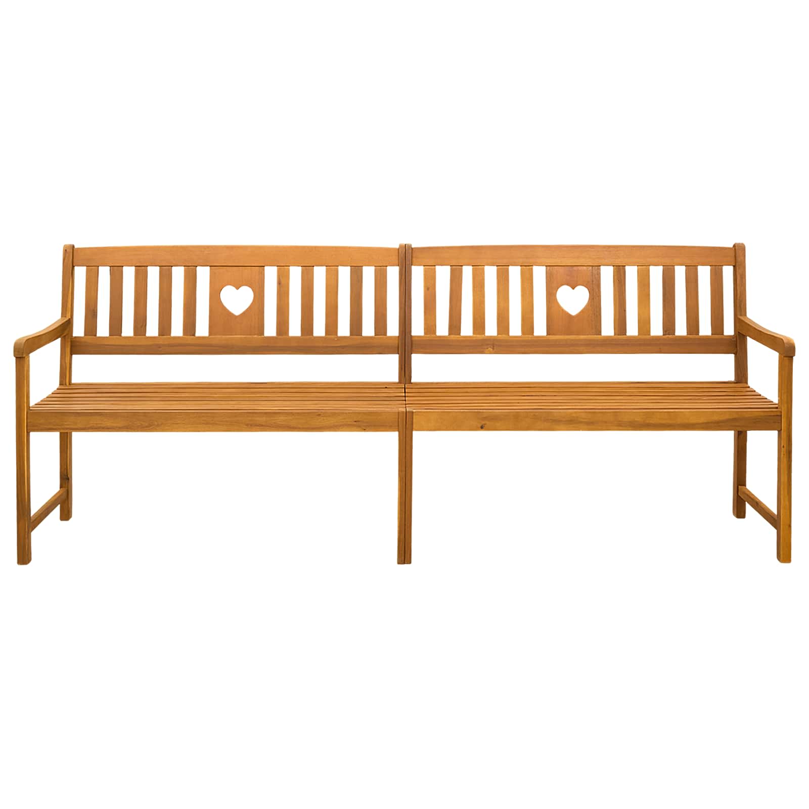 Vanjska klupa Prirodna 220 x 55,5 x 90 cm Čvrsto drvo akacije