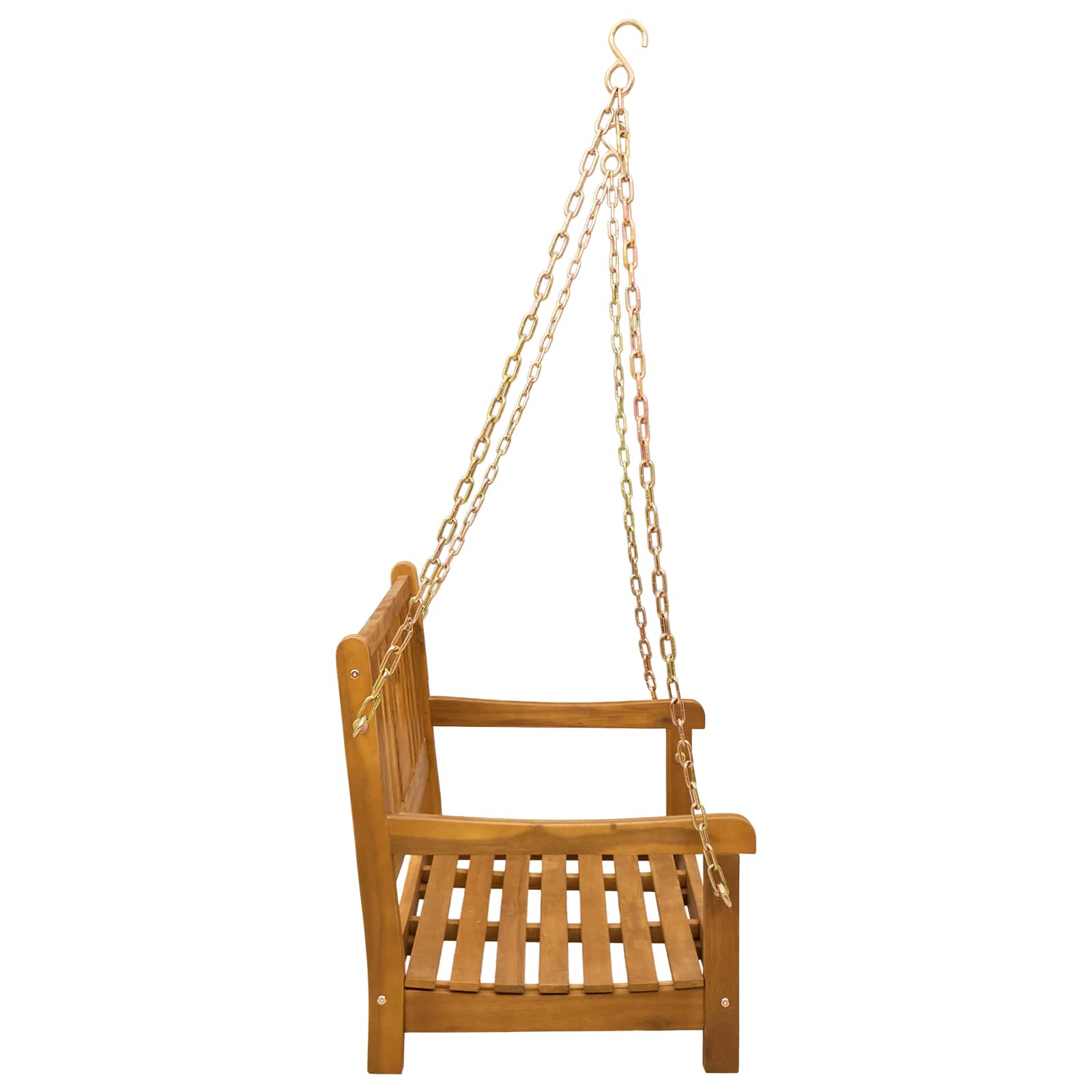 Ljulska klupa za vrt Prirodna 110 x 56 x 58 cm