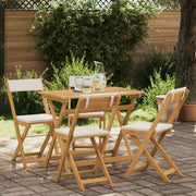 Vanjske bistro stolice 4 pcs Krem bijela 40 x 53 x 80 cm