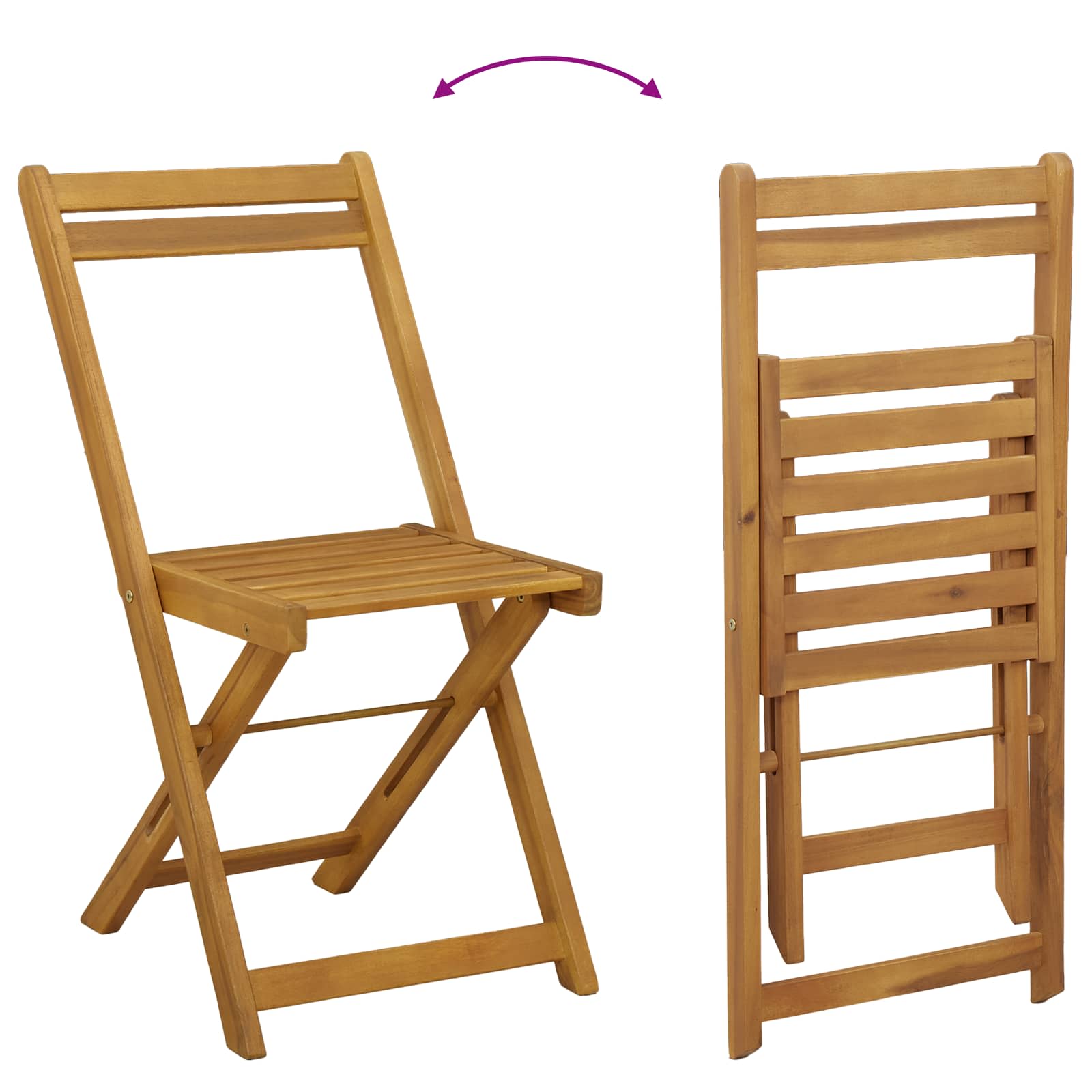 Vanjske bistro stolice 4 pcs Krem bijela 40 x 53 x 80 cm