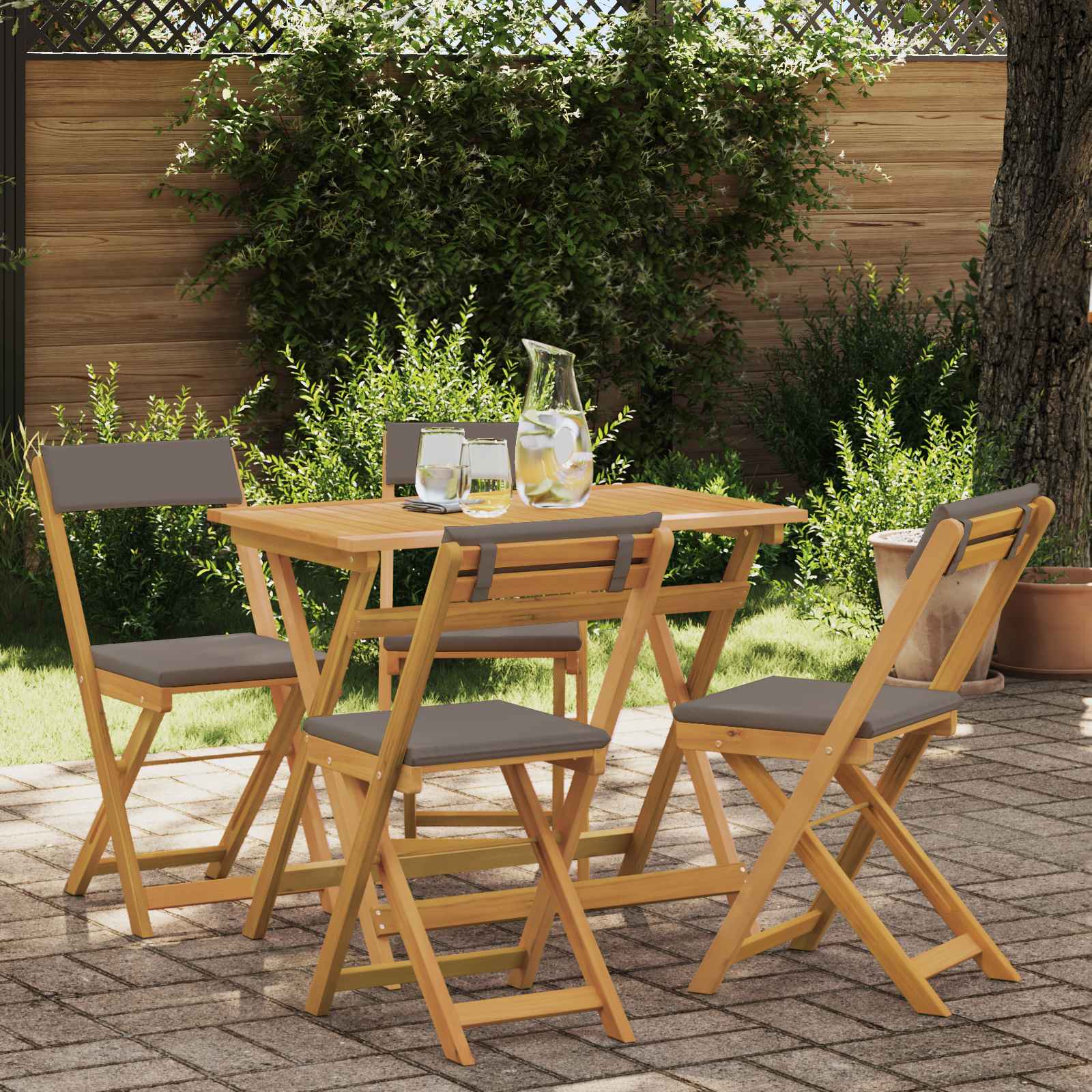 Vanjske bistro stolice 4 pcs Tamnosiva 40 x 53 x 80 cm