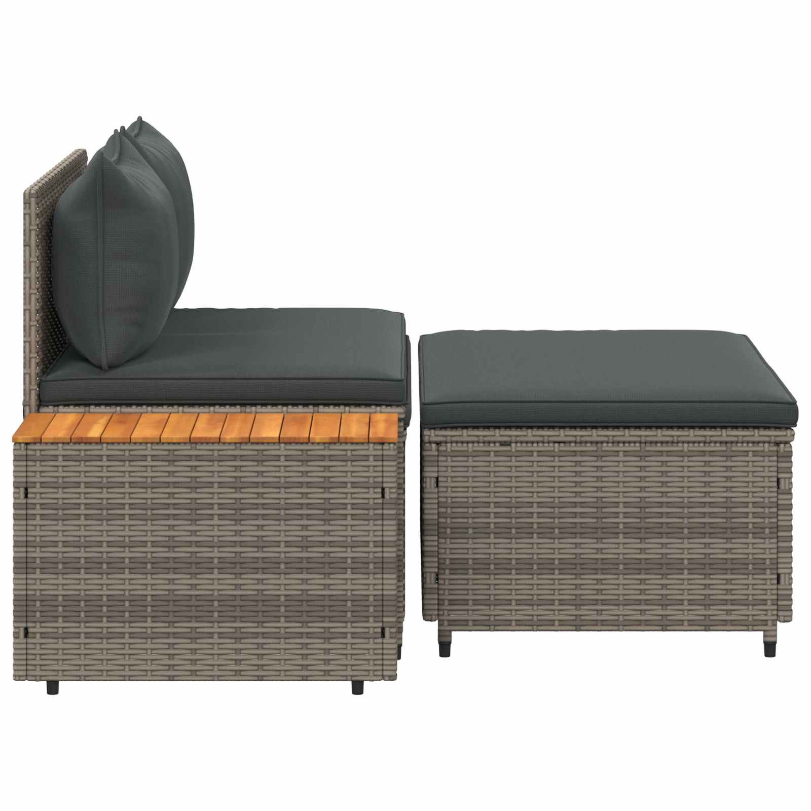 Set vanjskih sofa 4-Broj sjedala 4 pcs 55 x 30 x 39 cm