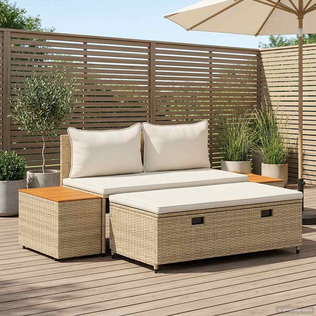 Set vanjskih sofa 4-Broj sjedala 4 pcs 55 x 30 x 39 cm