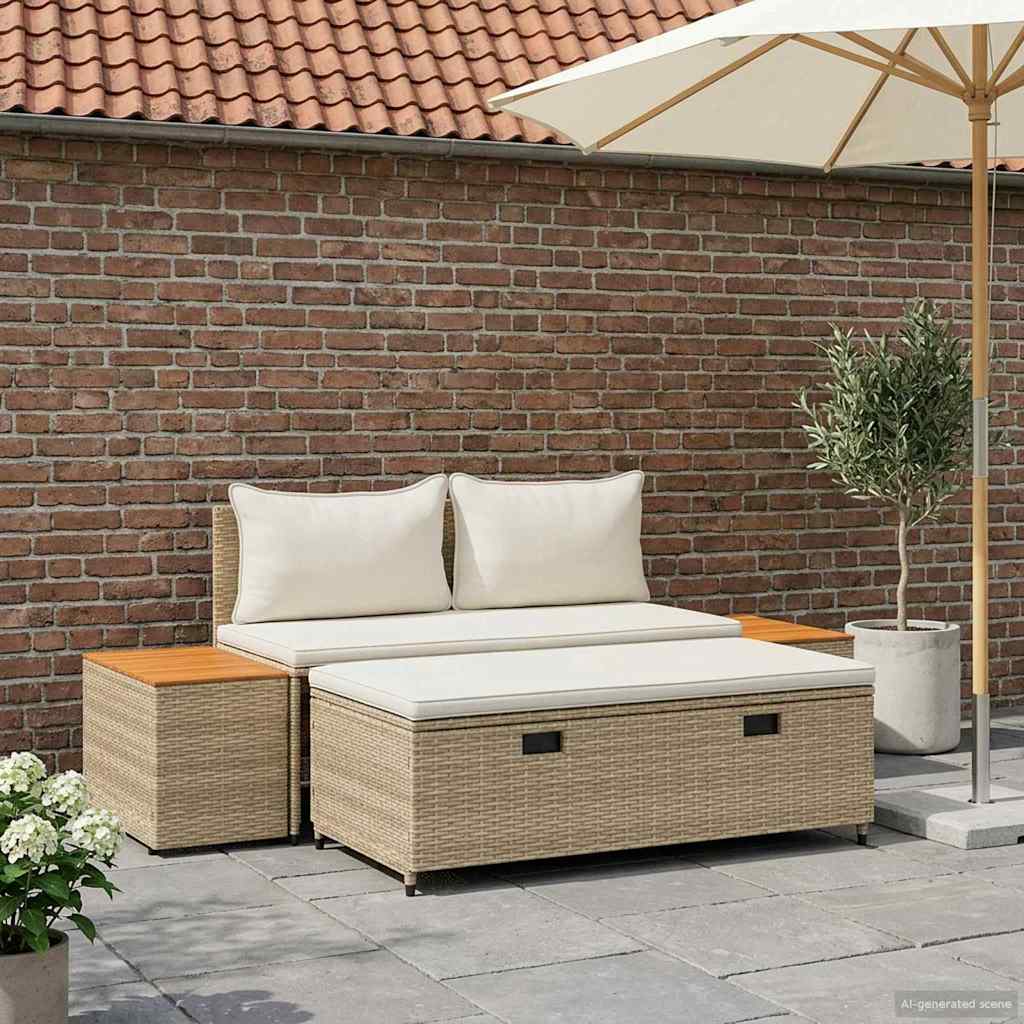 Set vanjskih sofa 4-Broj sjedala 4 pcs 55 x 30 x 39 cm