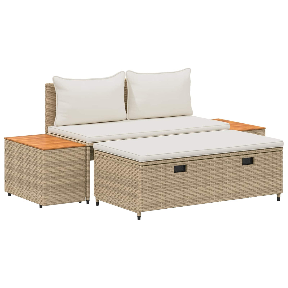 Set vanjskih sofa 4-Broj sjedala 4 pcs 55 x 30 x 39 cm