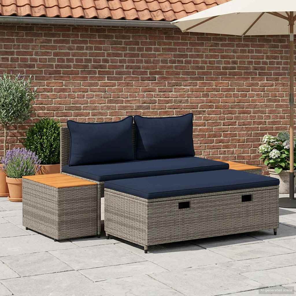 Set vanjskih sofa 4 -Seater 4 pcs 55 x 30 x 39 cm