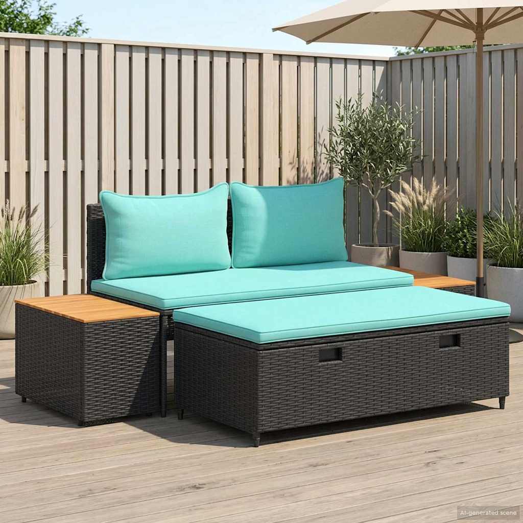 Set vanjskih sofa 4 -Seater 4 pcs 55 x 30 x 39 cm