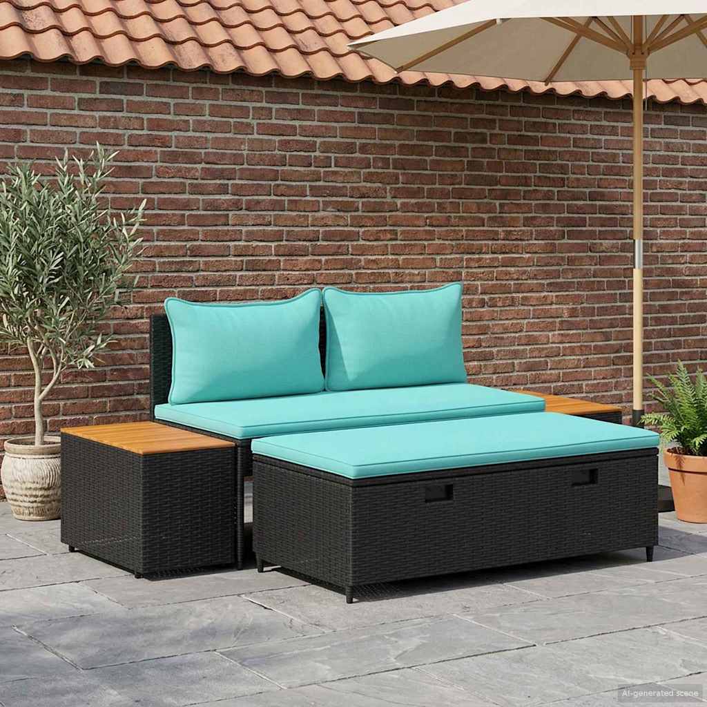 Set vanjskih sofa 4 -Seater 4 pcs 55 x 30 x 39 cm