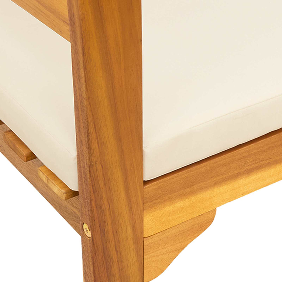 Klupa s ružama Prirodna 157 x 46 x 82,5 cm Čvrsto drvo akacije
