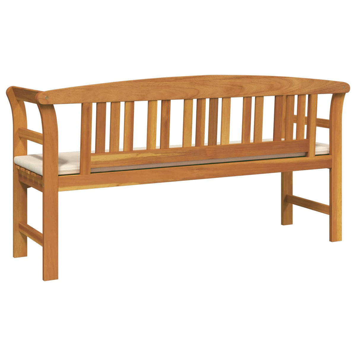Klupa s ružama Prirodna 157 x 46 x 82,5 cm Čvrsto drvo akacije