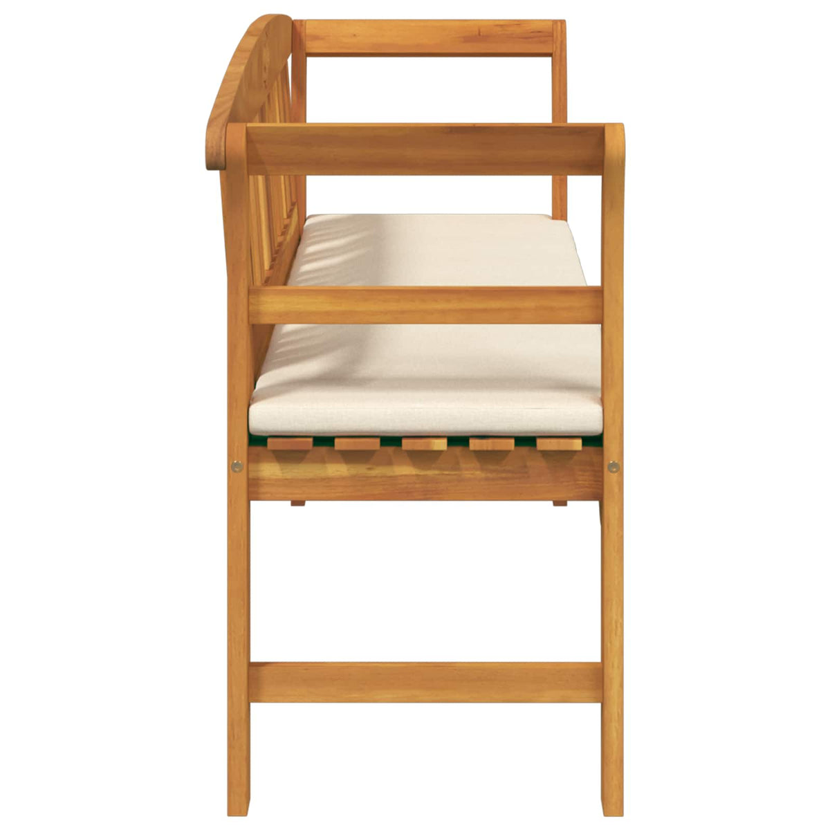 Klupa s ružama Prirodna 157 x 46 x 82,5 cm Čvrsto drvo akacije