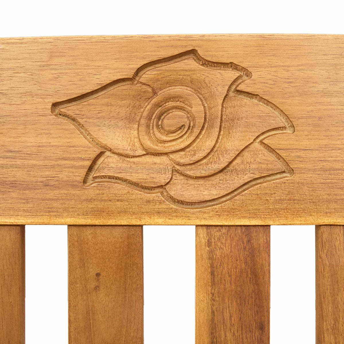 Klupa s ružama Prirodna 157 x 46 x 82,5 cm Čvrsto drvo akacije
